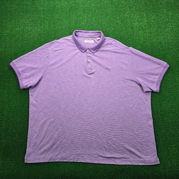 Tommy Bahama Island‎ Zone Polo Shirt Mens 3XLB Purple Golf Preppy Summer Beach - Picture 1 of 7